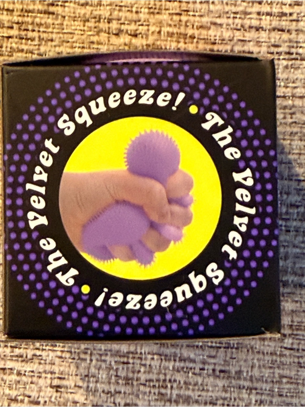 Schylling Purple NeeDoh Fuzz Ball Nee Doh Squish Stress Balll - brand new